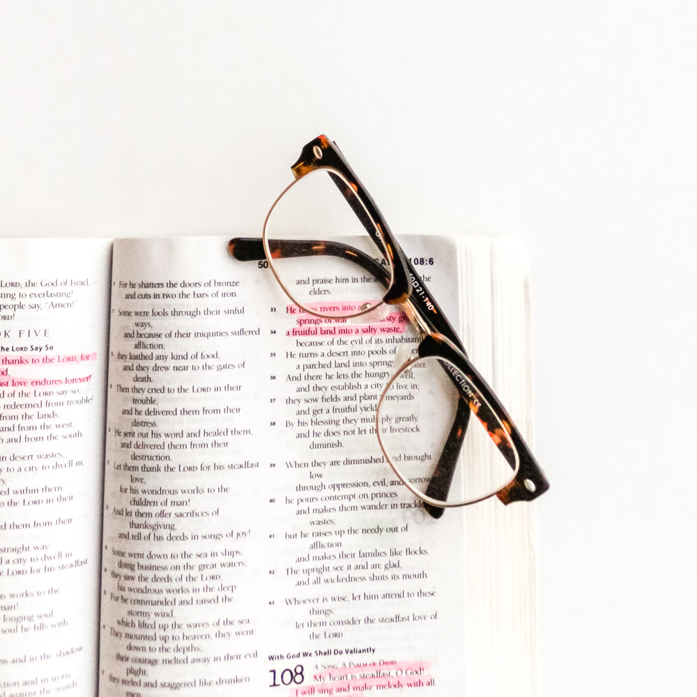 Bible With Reading Glasses | Lisa McQueen | Lira Uganda | Photo